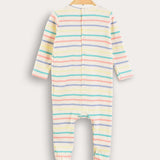 פיג'מת בייבגרו ריב פסים - צבעוני