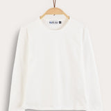 Basic long-sleeved shirt - cream
