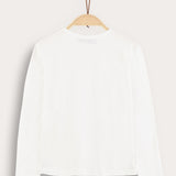 Basic long-sleeved shirt - cream