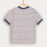 Striped shirt - Navy red