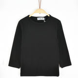 חולצת בייסיק שרוולי 3/4 - שחור