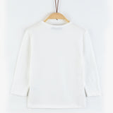 חולצת בייסיק שרוולי 3/4 - שמנת