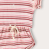 Striped overalls - pink