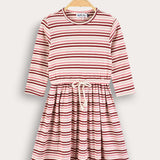 Striped dress - pink