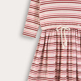 Striped dress - pink