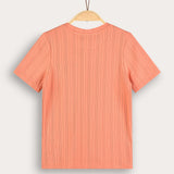 Rivet shirt with embroidery - pink
