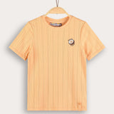 Rivet shirt with embroidery - peach