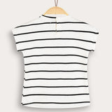 חולצת פסים ריב - שחור