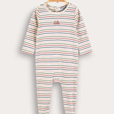 Babygrow with stripes - blue