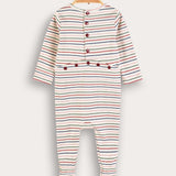 Babygrow with stripes - blue