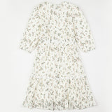 שמלה פרחונית - ירוק