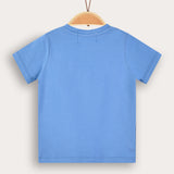 חולצת בייבי עם הדפס - תכלת