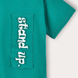 T-shirt with patch - green