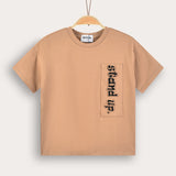 T-shirt with patch - Camel