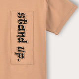 T-shirt with patch - Camel