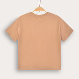 T-shirt with patch - Camel