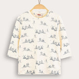 Shirt + print - blue