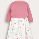 Dress with cardigan - pink