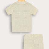 סט בייבי סריג קרושה - פיסטוק