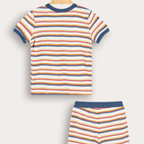 סט ריב פסים - כחול