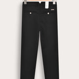 Long linen pants - black