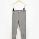 מכנסיים ארוכים מבד סטרץ' - משבצות