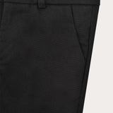 Long linen pants - black