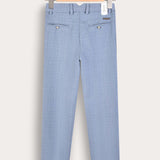 Long linen pants - blue