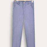 Long linen pants - blue