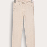 Long linen pants - beige