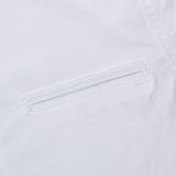 חולצה מכופתרת צווארון סיני - לבן