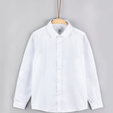 חולצת צווארון מכופתרת - לבן