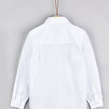 חולצת צווארון מכופתרת - לבן