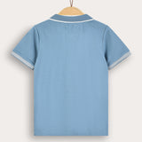 Boys' Plain/Baseball Print Polo - Jeans