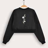 קרדיגן סאטן עם כפתורים - שחור