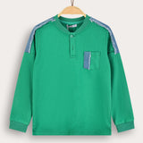 חולצה עם כיס צדדי - ירוק