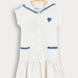 סרפן כפתורים עם קפוצ'ון - שמנת