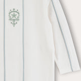 Babygrow with passepartout and embroidery - blue