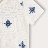 Sampled Crochet Knit - Royal