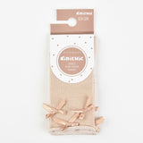 גרביים בקישוט פפיונים - בז'