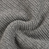 חליפת סריג עם רקמה - אפור