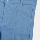 Front seam of shorts - blue