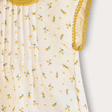 סט בייבי פרחוני - צהוב