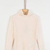 חולצת גולף סריג ריב - בז'