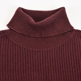 חולצת גולף סריג ריב - בורדו