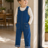 Long denim overalls - blue