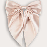 Bow tie with tassel - beige