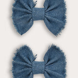 זוג סיכות ג'ינס מיני - כחול