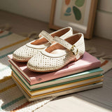 נעלי בובה וינטאג' - אבן