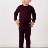 סט בייבי סריג - חציל